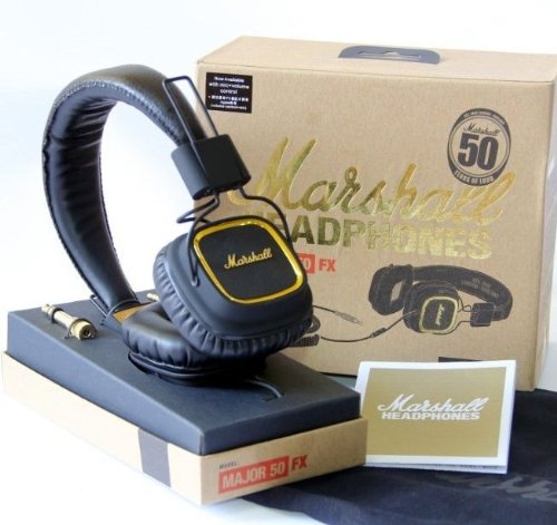 BRAND NEW Marshall Major 50 FX 50th Anniversary Headphones Black\u0026Gold New  genuine in box- Buy Online in Burundi at Desertcart - 2004330.