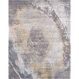 Pasargad Home Cosmo Collection Hand-Knotted Silk And Wool Area Rug, 9X12, Multi