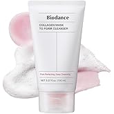 BIODANCE Collagen Mask To Foam Cleanser, 2-in-1 Pore Mask and Hydrating Foaming Facial Cleanser for Sensitive Skin, Oily Skin, Korean Skinc Care, Valentines Day Gifts for Herㅣ5.07 fl. oz. (150 ml)