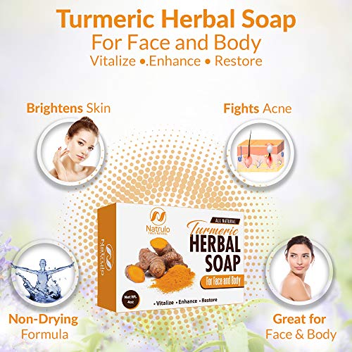 Turmeric Soap Bar for Face & Body All Natural Turmeric Skin