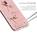 iPhone 8 Case,Clear iPhone 7 Case from Kingxbar ,Bling Diamond Crystals from SWAROVSKI Element Hard PC Transparent Sparkly Case Cover for Apple iPhone 8/ iPhone 7(Dragonfly-Rose)