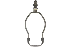 Bieye SS011 Lampshade Lamp Shade Support Harp for Tiffany Style Stained Glass Table Lamp (Bronze 5" High)