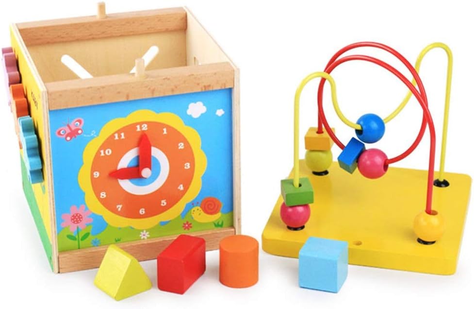 wooden block activity center