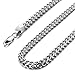 Besteel Stainless Steel 6MM Mens Curb Charm Necklace for Men Chain Link Punk Rock Biker 20-30 Inch