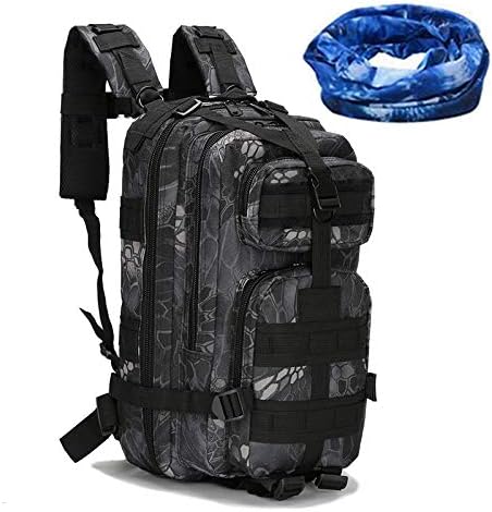 haoYK Tactical Pack Rucksack Outdoor Sport Hiking Trekking Camping Travel Backpack Pack Mountaineering Climbing Knapsack Camouflage Camo Backpack 30L