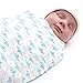50 x 50 inch Muslin Baby Swaddle Blankets 3 Pack by UpBub - LARGEST on Amazon - 2 BONUS Bibs - Best Large Soft Designer Unisex Wraps - 100% Muslin Cotton