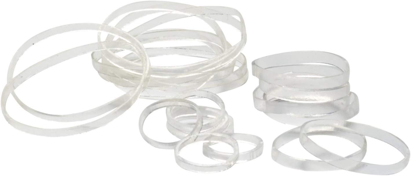 Goody Women's Hair Ouchless Multi Clear Polyband Elastics, 250 Count : Clear Hair Elastics : Beauty