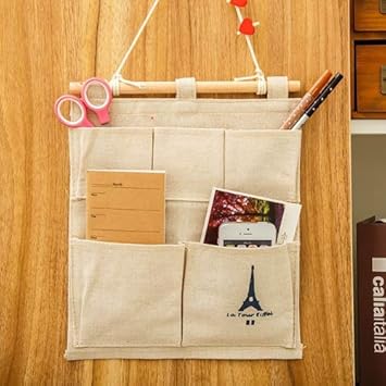 WJkuku algodón Bolsillo Torre Bolsa de Almacenamiento 5 Bolsas de