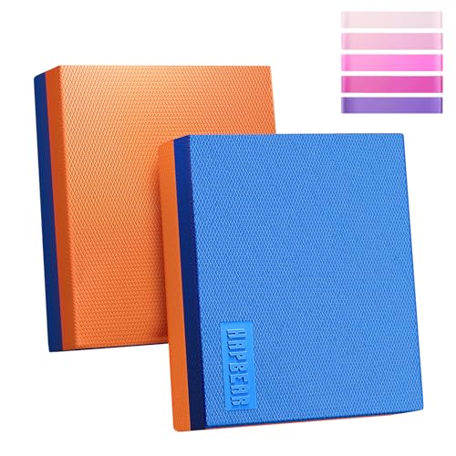 HAPBEAR Balance Pad 2er-Sets,40x33cm Rutschfest Balance-Kissen,6cm Dickes Gleichgewichtskissen für Gleichgewicht, Stabilitätstraining, Physiotherapie