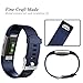 GEAK Bands for Fitbit Charge 2, Adjustable Sports Wrist Bands for Fitbit Charge 2, Small Classic Navy Blue