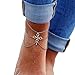 Susenstone Women Beach Barefoot Sandal Foot Tassel Jewelry Anklet