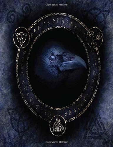Celtic Raven Spellbook: 120 Dot Grid Pages Bullet Notebook Journal ( 7.44 x 9.69 )