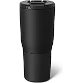 BrüMate Nav 25oz 100% Leak Proof Insulated Travel Tumbler with Magnetic BevLock™ Lid - Double Wall Cup-Holder Friendly Stainless Steel Mug (Matte Black)