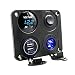 WINOMO 4 in 1 Power Charger Socket Panel Dual USB Socket Charger Voltmeter for Car Boat Rv primary