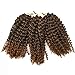 8 inch Marly Braid Ombre Braiding Hair T1B/30 synthetic Crochet Braids Marlibob Kinky Curly Crochet Hair 6 packs/lot Crochet Curly Braids Hair