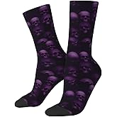 BIOOSTUB Aesthetic Neon Octopus Socks For Women Men Soft Breathable Novelty Crew Socks Athletic Socks Funny Crazy Dress Sock