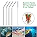 Stainless Steel Straws, Reusable Metal Straws, Yeti Straws, ECO Friendly, Set of 4, Brush and Pouch Included