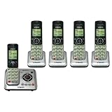 VTech CS6629-5 Cordless Phones with Base and Chargers and DECT 6.0 Technology (CS6629 + (4) CS6609)