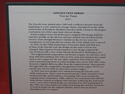 Littleton Lincoln Memorial Cents 2012 - Date Album LCA76