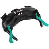 Titan Fitness 20 LB Functional Training Swing Bag, PU Material Bulgarian Power Sand Bag, Multiple Grips for Squats, Lunges, Throws, and More