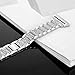 Compatible with Samsung Gear S3 Frontier/Classic Band/Galaxy Watch 46mm Band, 22mm Watch Band Stainless Steel Metal Bracelet Strap for Moto 360 2nd Gen 46mm/Pebble Time Steel(Diamond Silver)