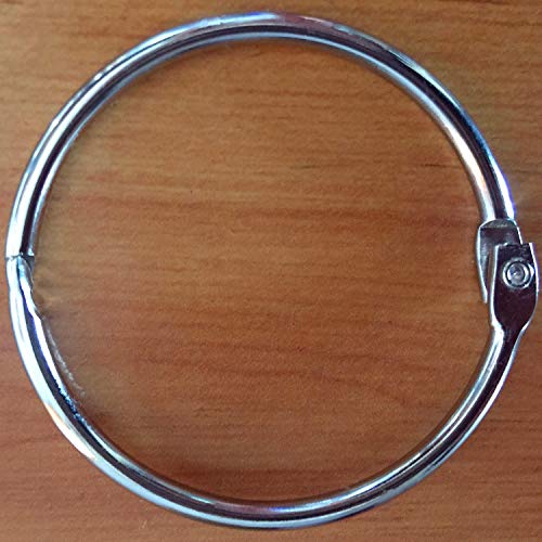 Loose Leaf Binder Rings Book Ring（15 Pack）Large 2 3/4 Inch Diameter Nickel Plated Silver - Thumbnail 6
