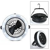 LED Lantern, ODOLAND Bright Portable LED Camping Lantern Flashlights with Ceiling Fan, Camping Gear Equipment for Outdoor Hiking, Camping Supplies, Emergencies, Hurricanes, Outages