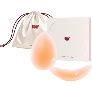 Puff Body Nipple Covers with Lift, Reusable Silicone Teardrop Pasties