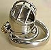 BDSM Stainless Steel Male Chastity Device Chastity cage Small with Anti-Off Rings Cock cage Penis Lock cb6000s (Ring 5.0cm)