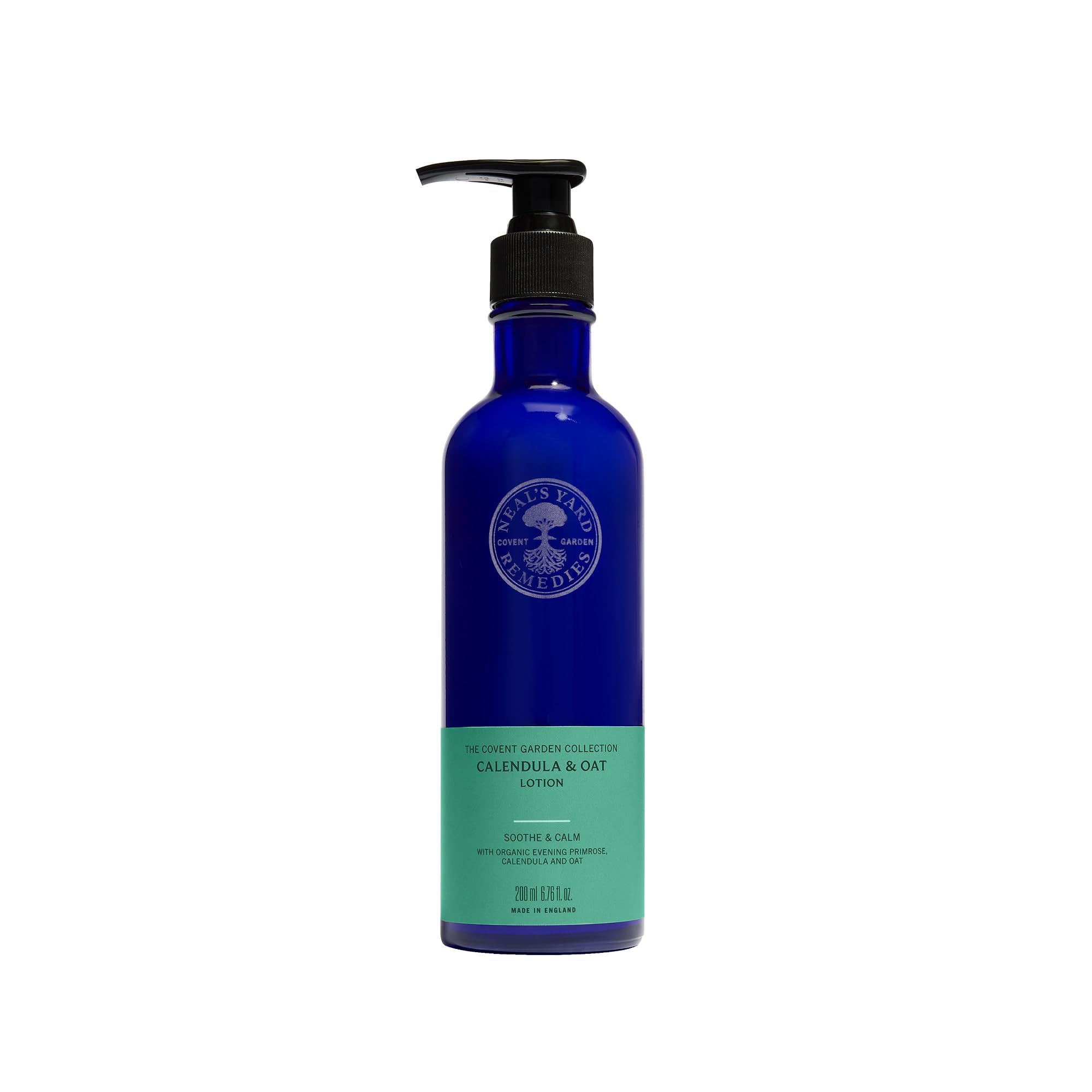 Neal's Yard Remedies, Calendula & Oat Lotion, Body Moisturiser For Sensitive or Dry Skin, With Essential Oils, Vegan & Cruelty-Free, 200ml