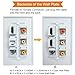 ESYLink HDMI RCA Coax Ethernet Wall Plate - 3 RCA + 2 HDMI + 1 Coax + 1 Ethernet Port