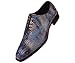 Bolano Mens Exotic Faux Snake Skin Print Oxford Dress Shoe: Style Seabrook