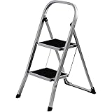 Daniks 2 Step Ladder with Handrail | Foldable Step