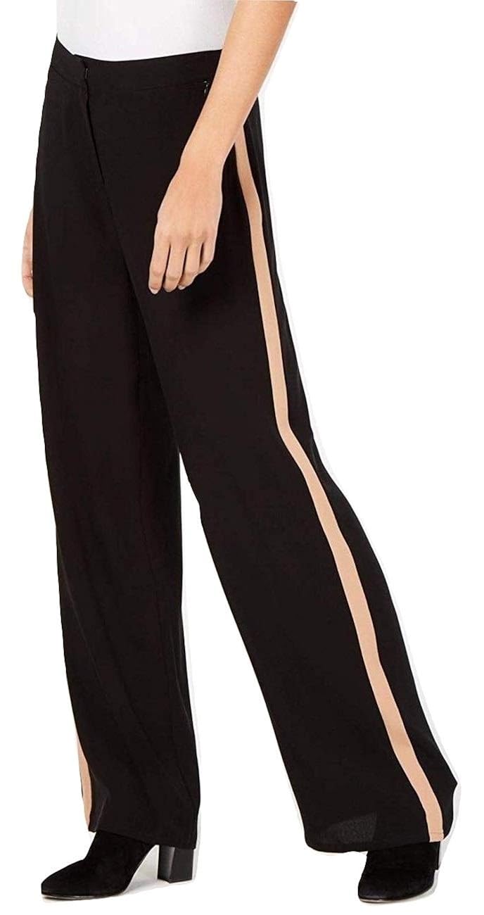 silk striped pants