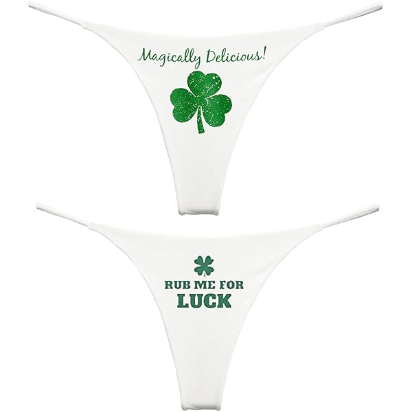 Amazon.com: CafePress Naughty Irish Girl Classic Thong Underwear, Funny  Womens Panties White : Clothing, Shoes & Jewelry