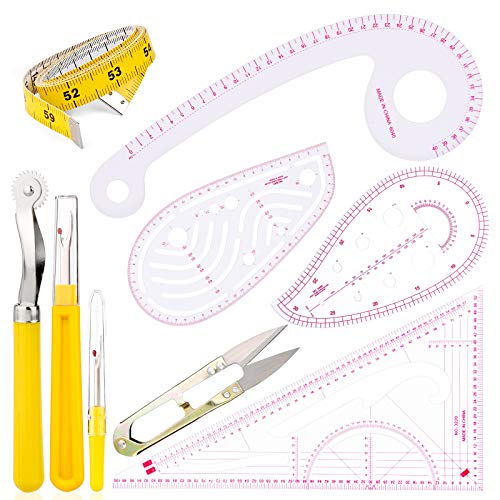 Mini Sewing Ruler Sewing Ruler 4 Style Clothing Patterning Ruler Sew French Curve Ruler ...