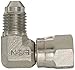 Eaton Weatherhead C5506X4 Carbon Steel SAE 37-Degree (JIC) Flare-Twin Fitting, Swivel, 90-Degree Elbow, 1/4