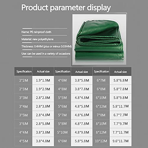 TRGCJGH Patio Sonnenschirme Baldachin Markise Geeignet Für Carport-Abdeckung Verstärkte Ecken Mit Ösen Doppelseitig… – Bild 7