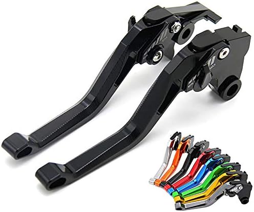 Clutch Lever, 1 Pair CNC Adjustment Brake Clutch Lever Replacement for Kawasaki Z1000/R 2017, Z1000SX/NINJA 1000/Tourer 2017, Z900RS 2017-2018,Black
