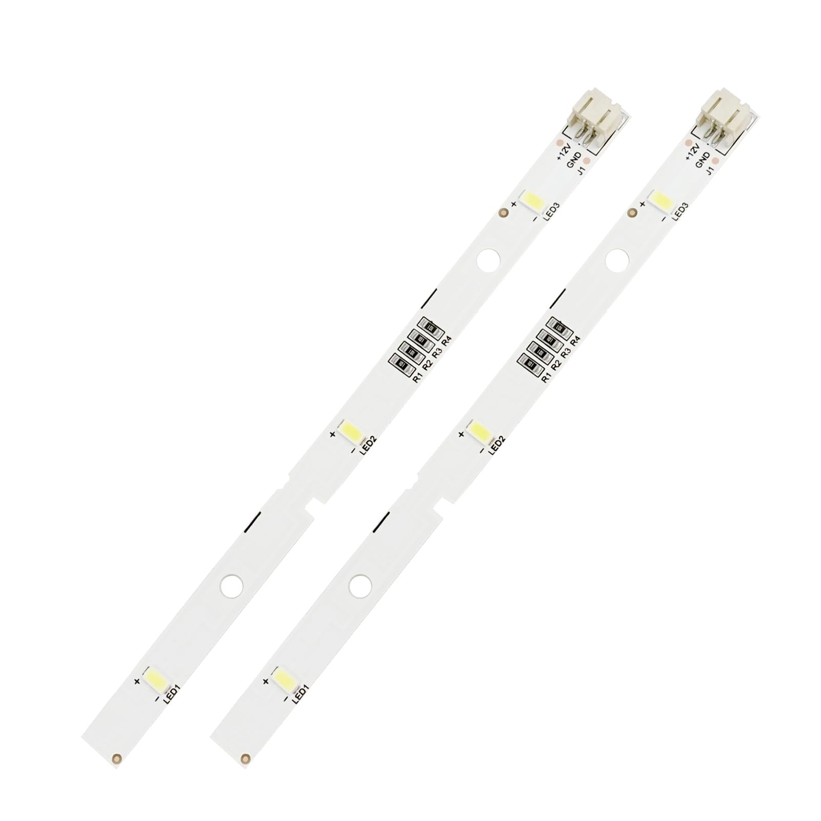 2Pcs LED Fridge Strip Light for RONGSHENG/HISENSE, Refrigerator Lighting Light Bar E349766 MDDZ-162A 1629348 DC12V 2W, for Kenwood Fridge KIFF5017 KIFF5020 KIFF7017 KIFF7020 KSBNDIX18(16x1cm)