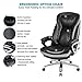 High Back Executive Thick Padding Headrest and Armrest Home Office Chair with Tilt Function, Black, Large