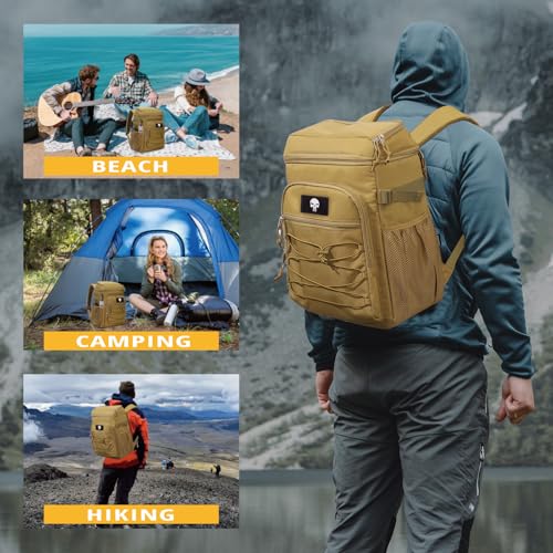 Taktischer Kühlrucksack – 25L Isolierter Rucksack, Auslaufsicher & Robust – Großer Lunch-Rucksack, Wasserdichter Eisrucksack für Männer, Frauen, Arbeit, Tagesausflüge, Camping, Strand & Wandern thumbnail 2