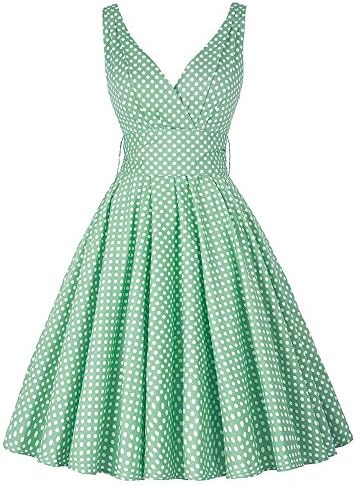 Kingsover New Fashion Women Summer Dress Vestidos Plus Size 50s Pin Up Rockabilly Vintage Dresses Sleeveless V-Neck Tunic Sexy Party Dress 6295 5M