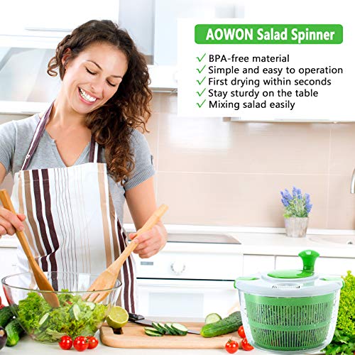 Large Salad Spinner 5L Capacity,Lettuce Spinner Dishwasher Safe with