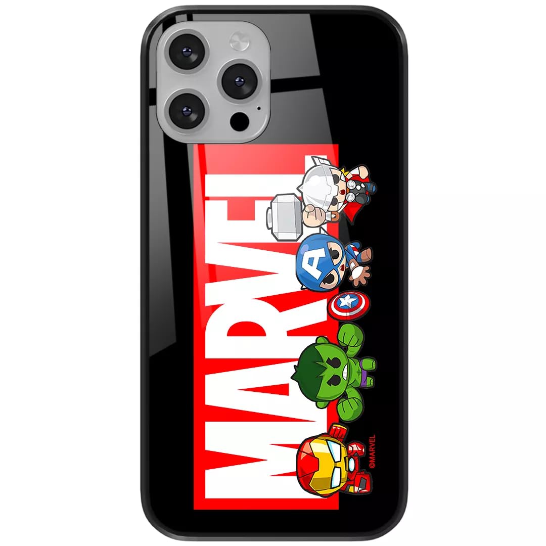 ERT GROUP mobile phone case for Apple Iphone 13 PRO MAX original and officially Licensed Marvel pattern Marvel 010 made of hardened glass, optimally adapted to the mobile phone, protective cover