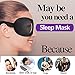 Sleep Mask 2 Pack,Eye Mask for Men Women 3D Contoured Blinder & Blindfold Comfortable & Super Soft Sleeping Masks with Adjustable Buckle,Suitable for Travel/Nap/Night's Sleeping(Black/Blue)