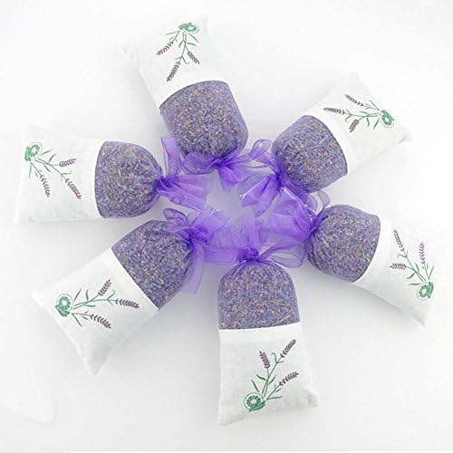 Set Of 6 Bags Natural Dried Lavender Bud Dried Flower Aromatherapy Aromatic Wardrobe Desiccant Sachet Air Refreshing