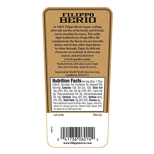 Filippo Berio Extra Virgin Olive Oil, Delicato Mild, 16.9 Oz | Pricepulse