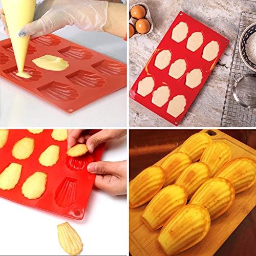 Lot de 3 moules à madeleines en silicone à 9 trous Moule Forme Gâteau Cannelé Résistance Aux Hautes Températures pour gâteau, gelée, pudding, mousse, pâtisserie, bricolage, sans bpa - Cuisine A Vivre Lot de 3 moules à madeleines en silicone à 9 trous Moule Forme Gâteau Cannelé Résistance Aux Hautes Températures pour gâteau, gelée, pudding, mousse, pâtisserie, bricolage, sans bpa
