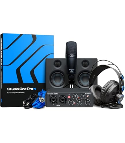 Amazon.com: PreSonus AudioBox Studio Ultimate Bundle Complete